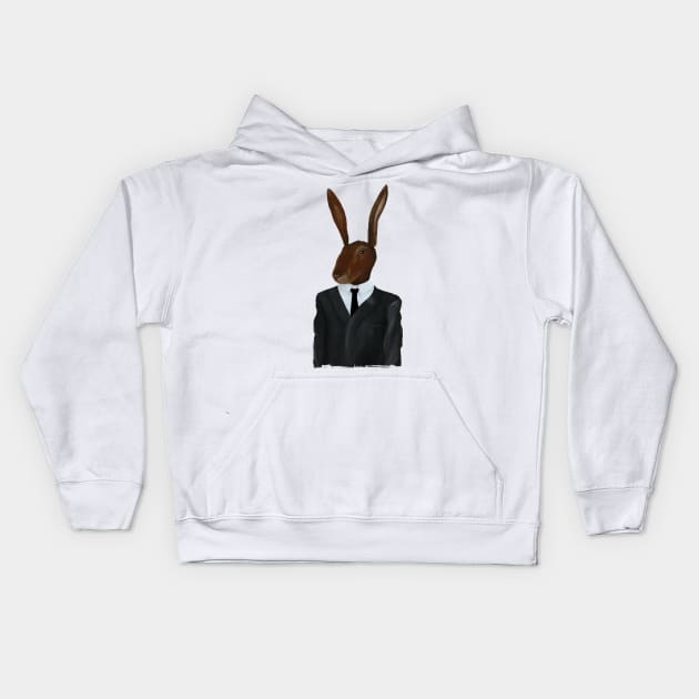 Rabbit Kids Hoodie by Famous When Dead